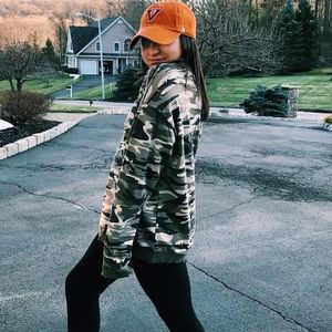Distressed army sweatshirt